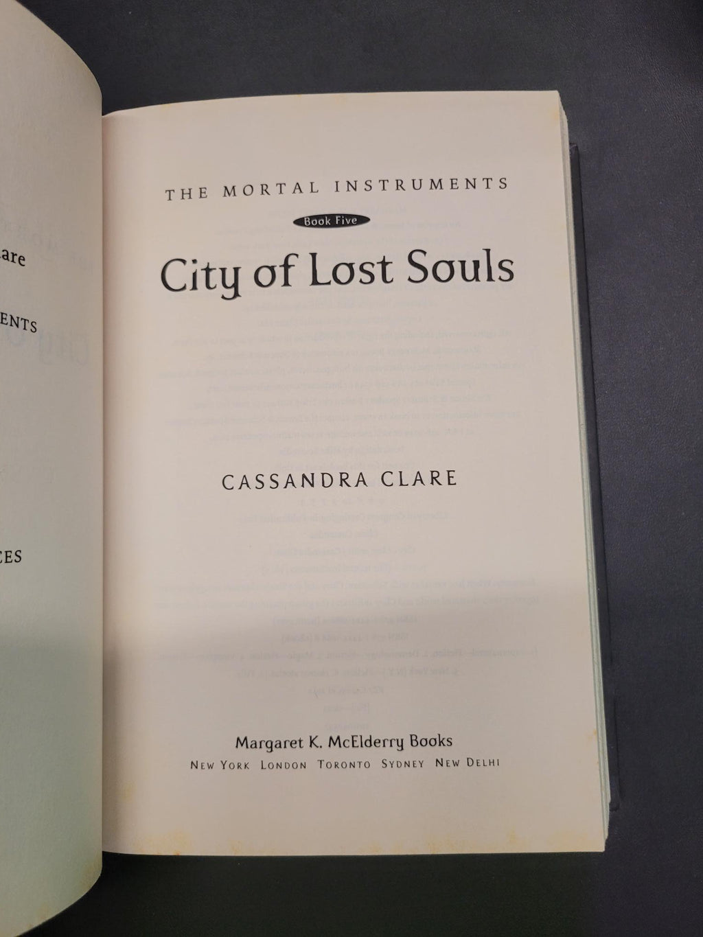 City of Lost Souls * Cassandra Clare * Mortal Instruments #5