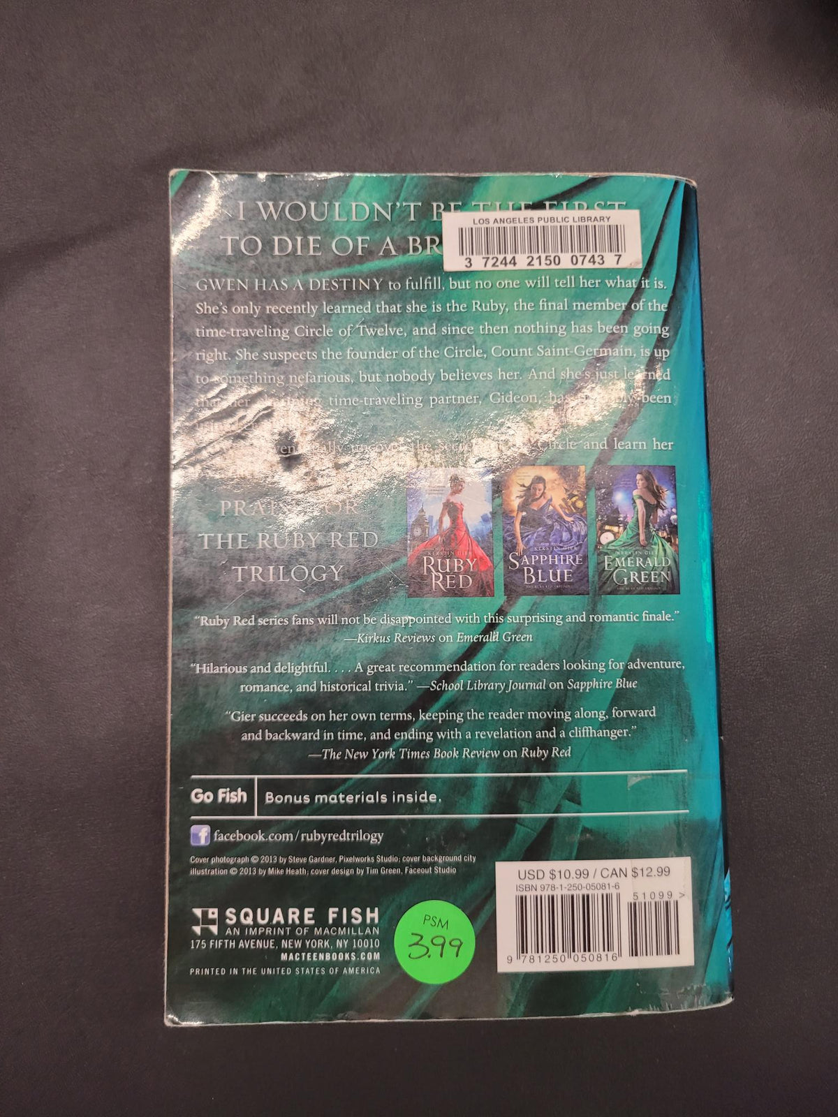 Emerald Green * Kerstin Gier * Ruby Red Trilogy * Edelstein-Trilogie #3