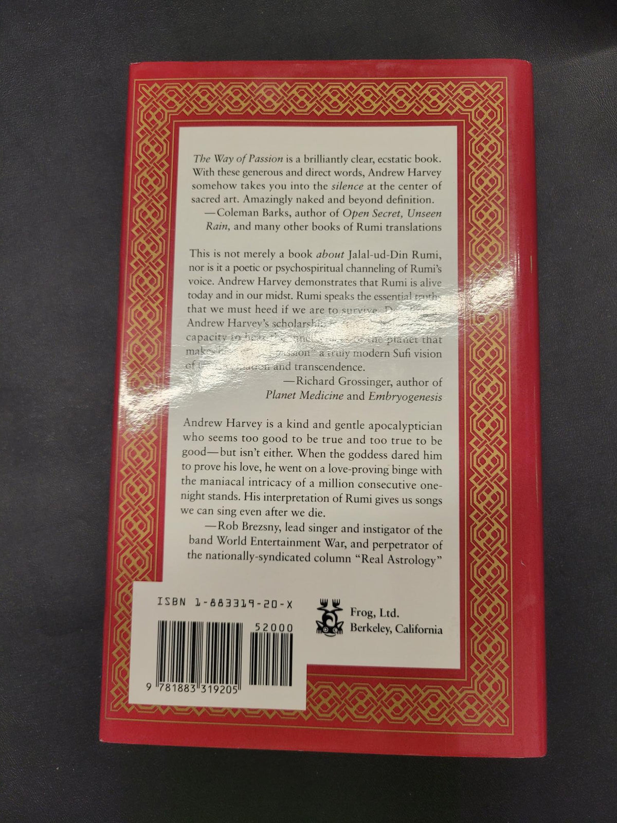 The Way of Passion * Andrew Harvey