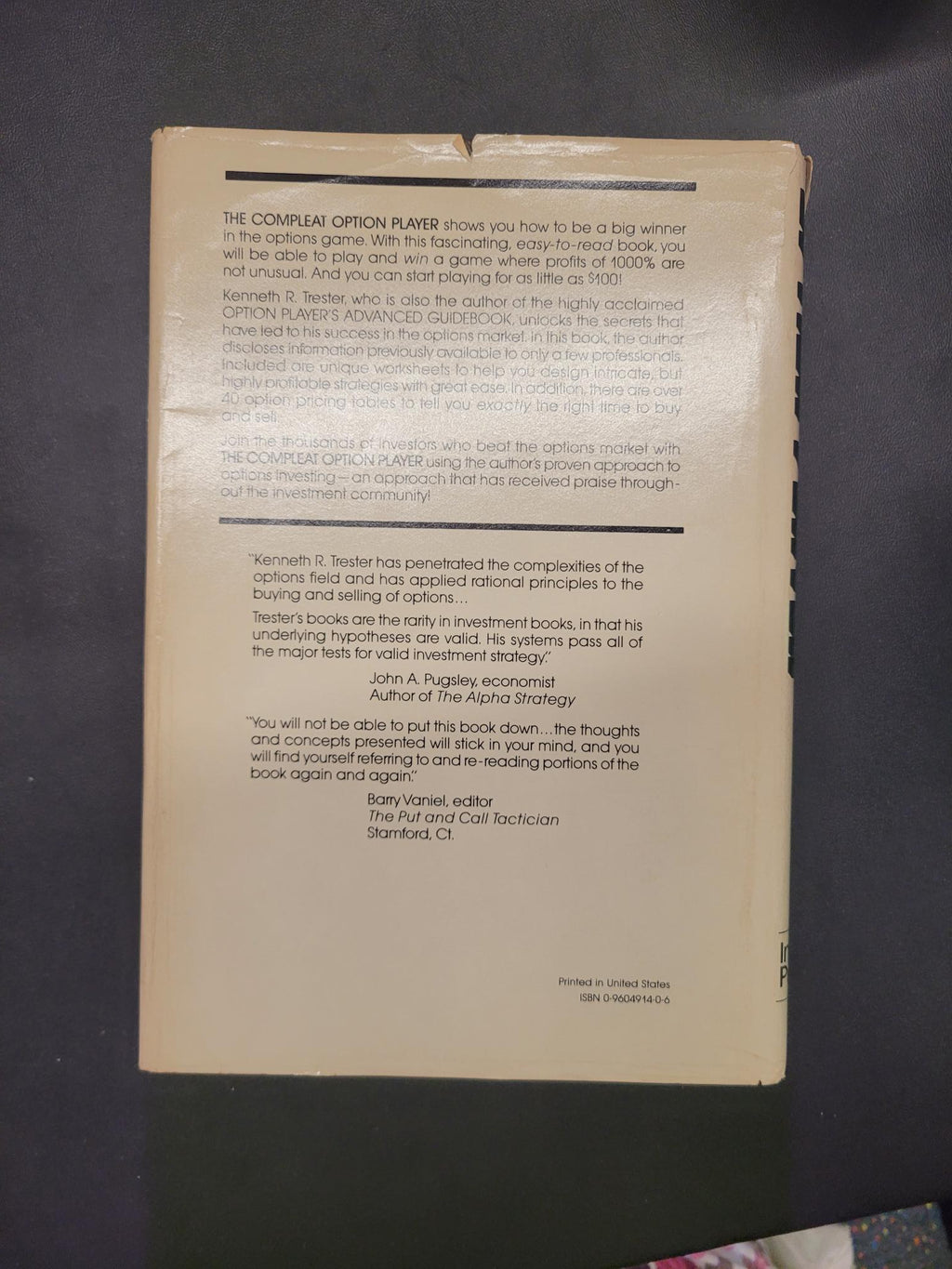 The Compleat Option Player * Kenneth R. Trester