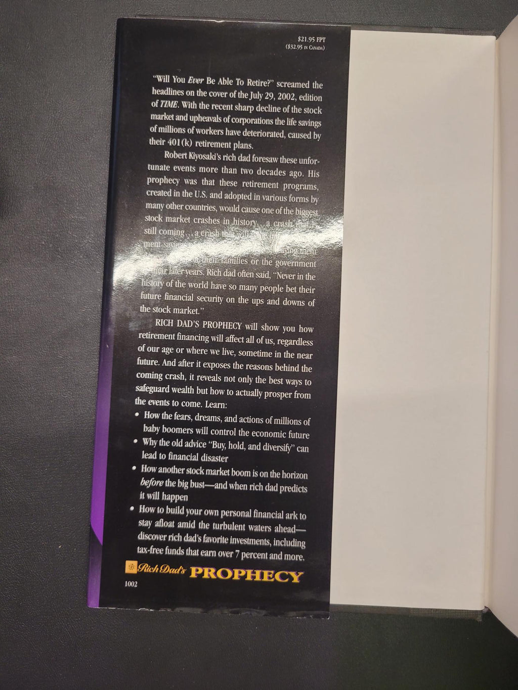 Rich Dad's Prophecy * Robert T. Kiyosaki, Sharon L. Lechter * Rich Dad #12