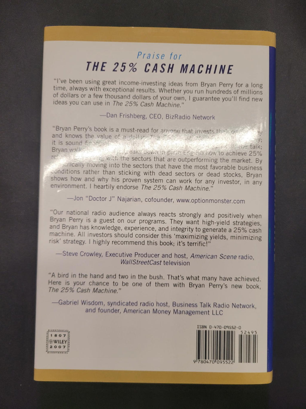 The 25% Cash Machine * Bryan Perry