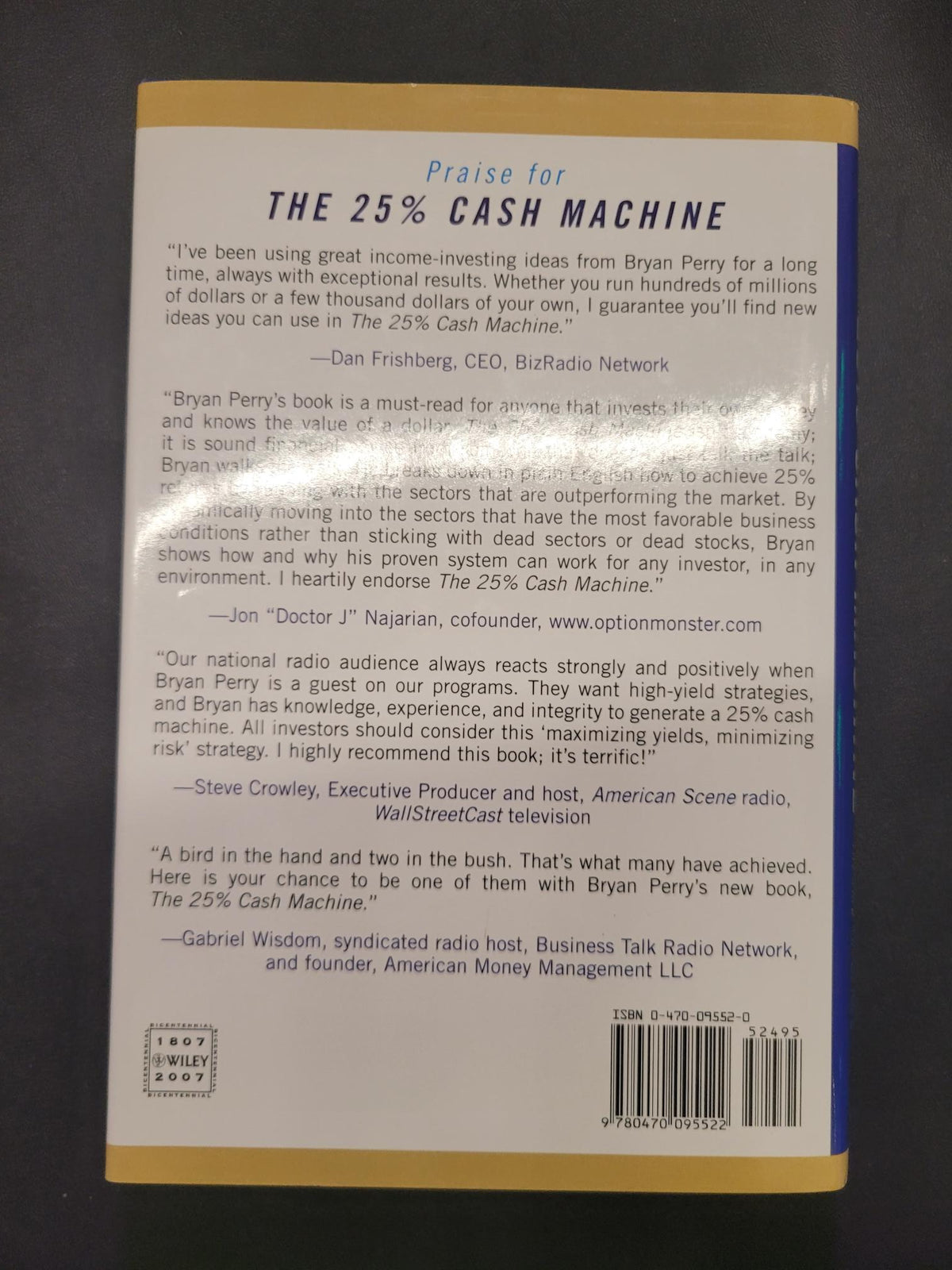 The 25% Cash Machine * Bryan Perry