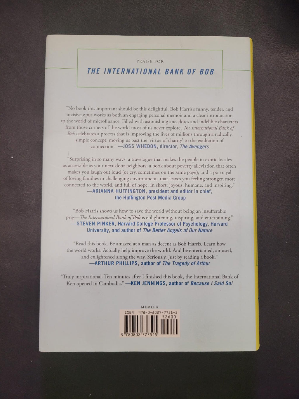 The International Bank of Bob * Bob Harris