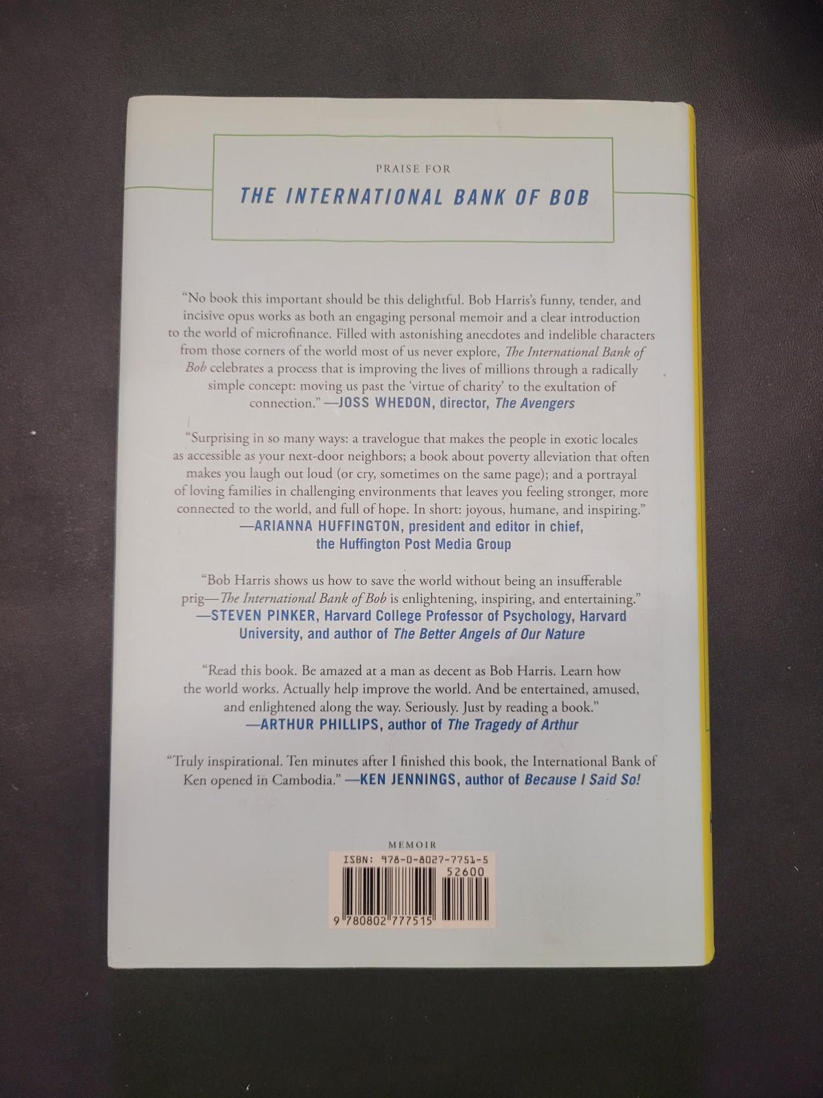 The International Bank of Bob * Bob Harris