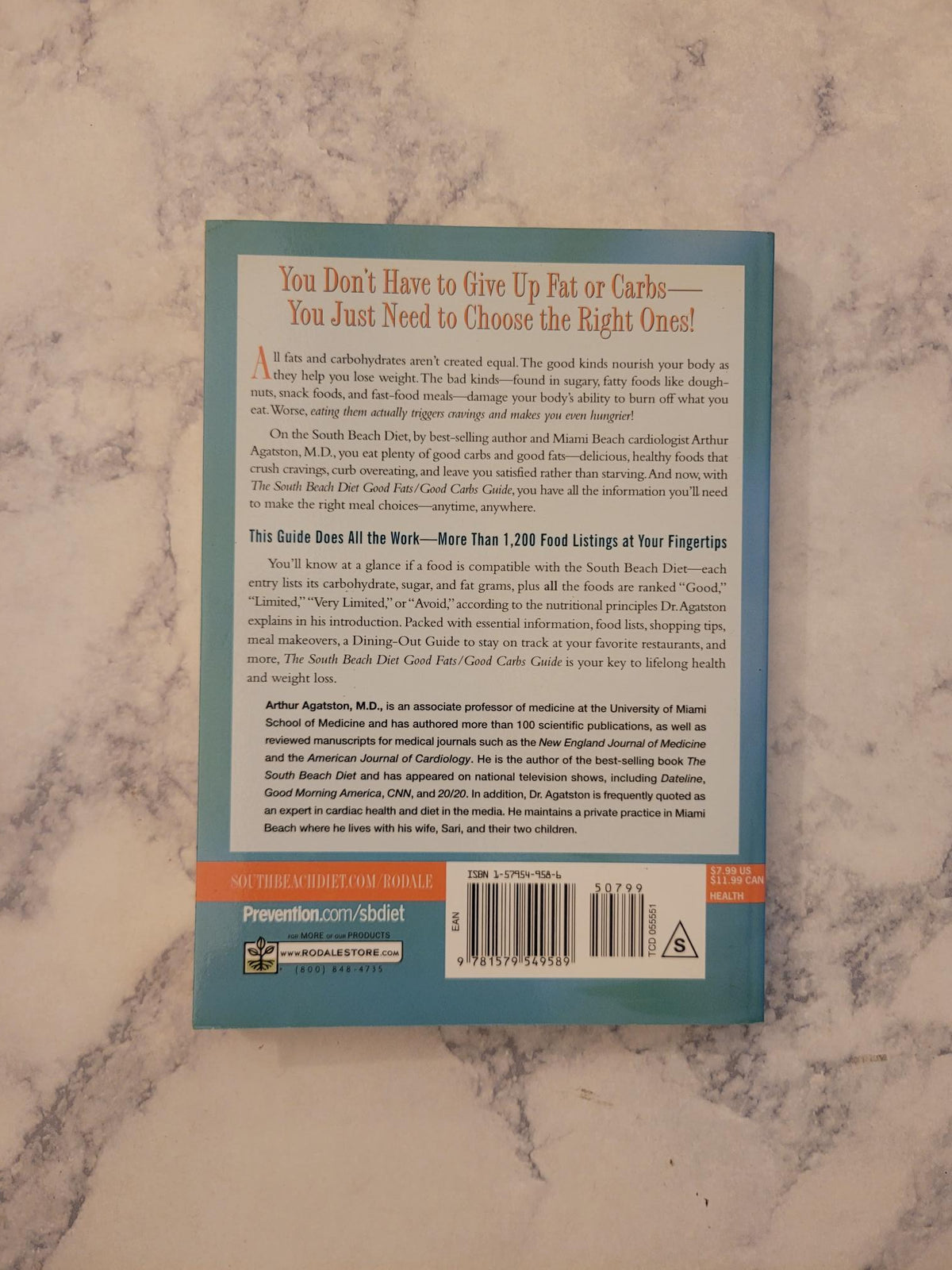 The South Beach Diet Good Fats Good Carbs Guide * Arthur Agatston