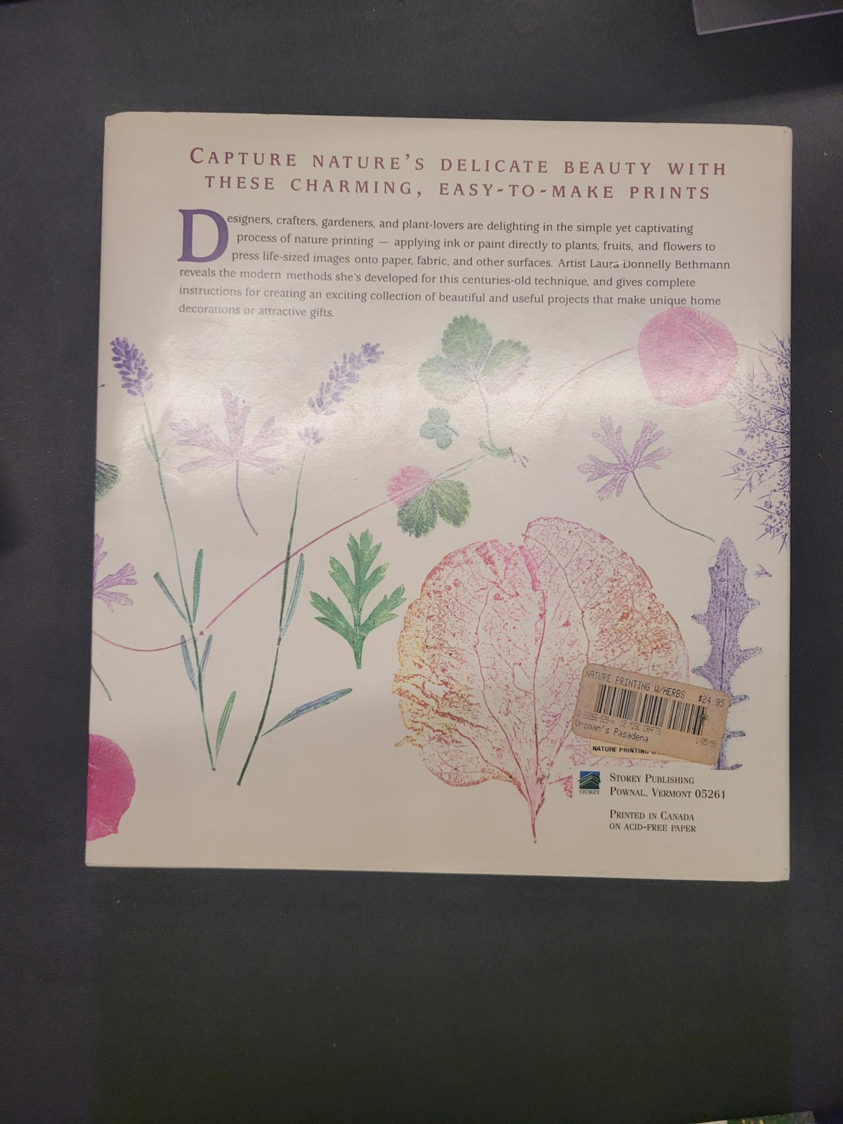 Nature Printing With Herbs, Fruits & Flowers * Laura Donnelly Bethmann