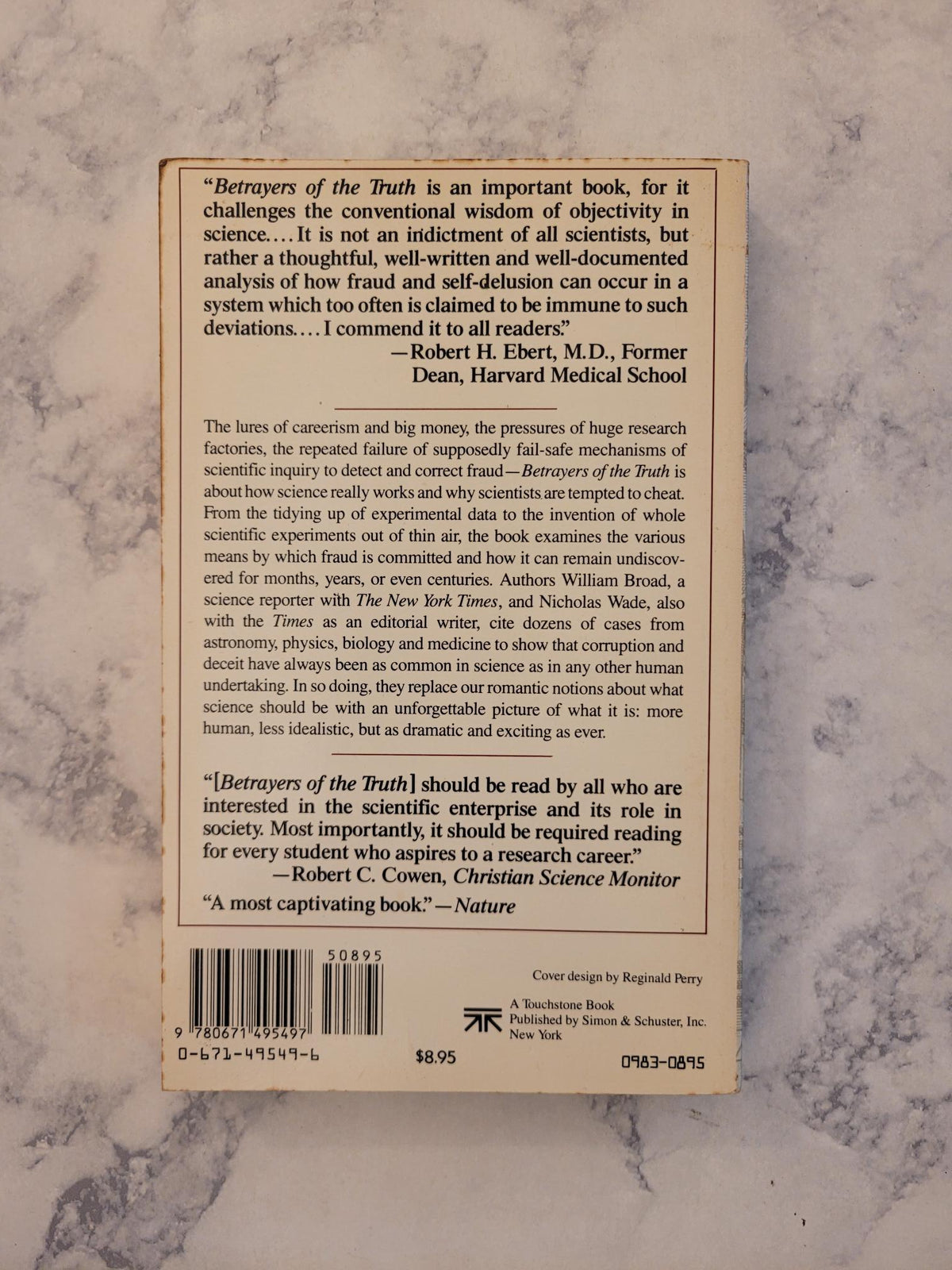 Betrayers of the Truth * William J. Broad, Nicholas Wade
