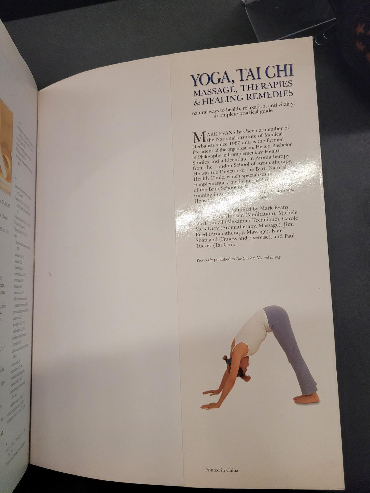 Yoga, Tai Chi Massage, Therapies & Healing Remedies * Mark Evans