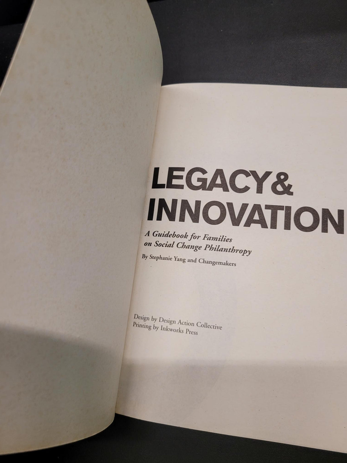 Legacy & Innovation * Stephanie Yang, Changemakers