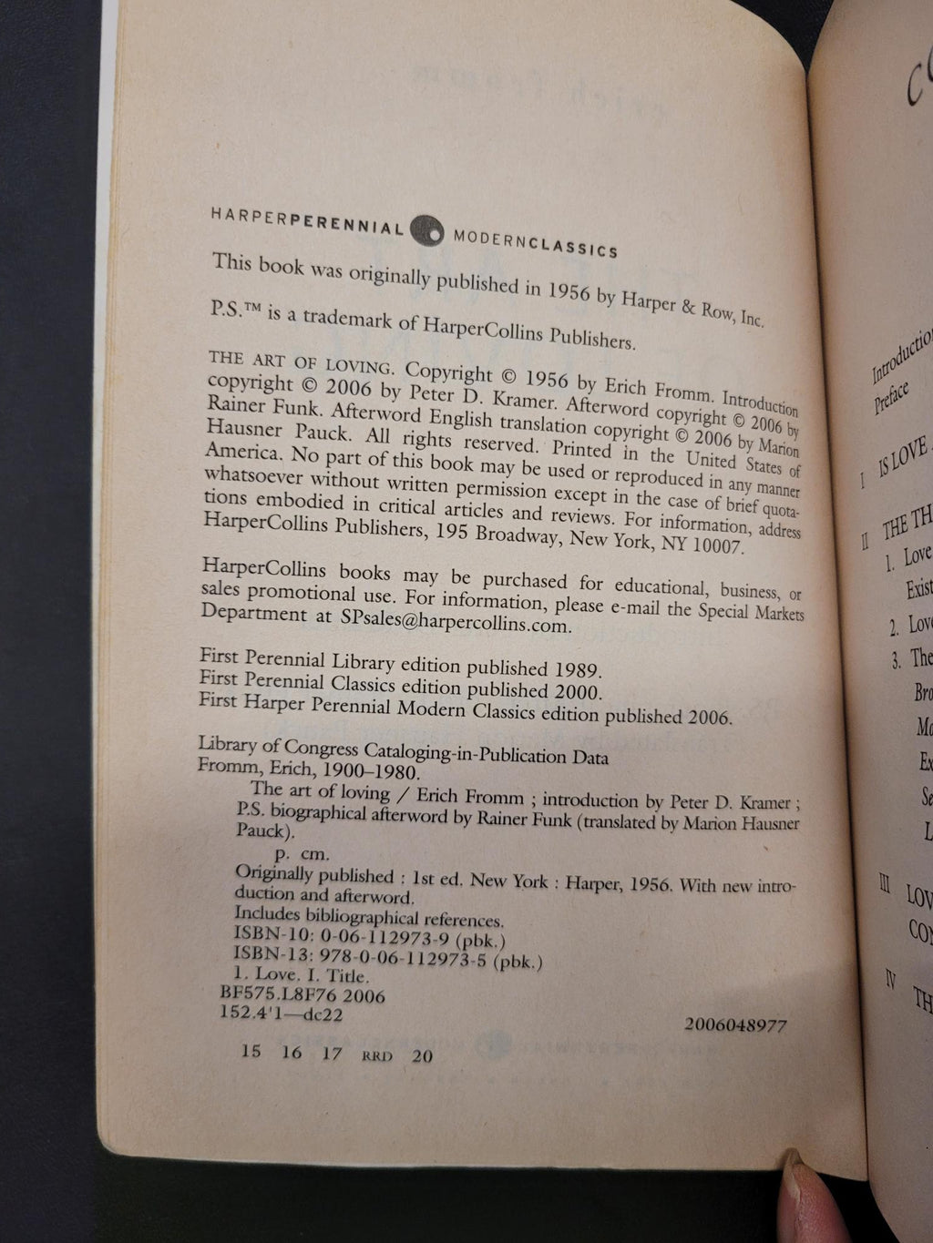The Art of Loving, 50th Anniversary Edition * Erich Fromm