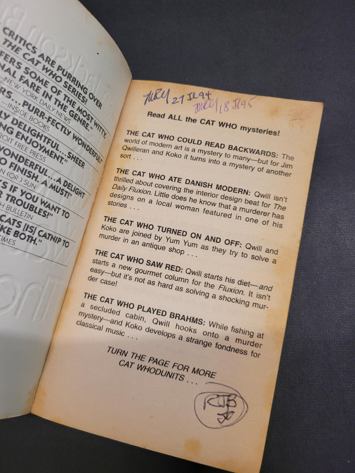 The Cat Who Wasn't There * Lilian Jackson Braun * The Cat Who... #14