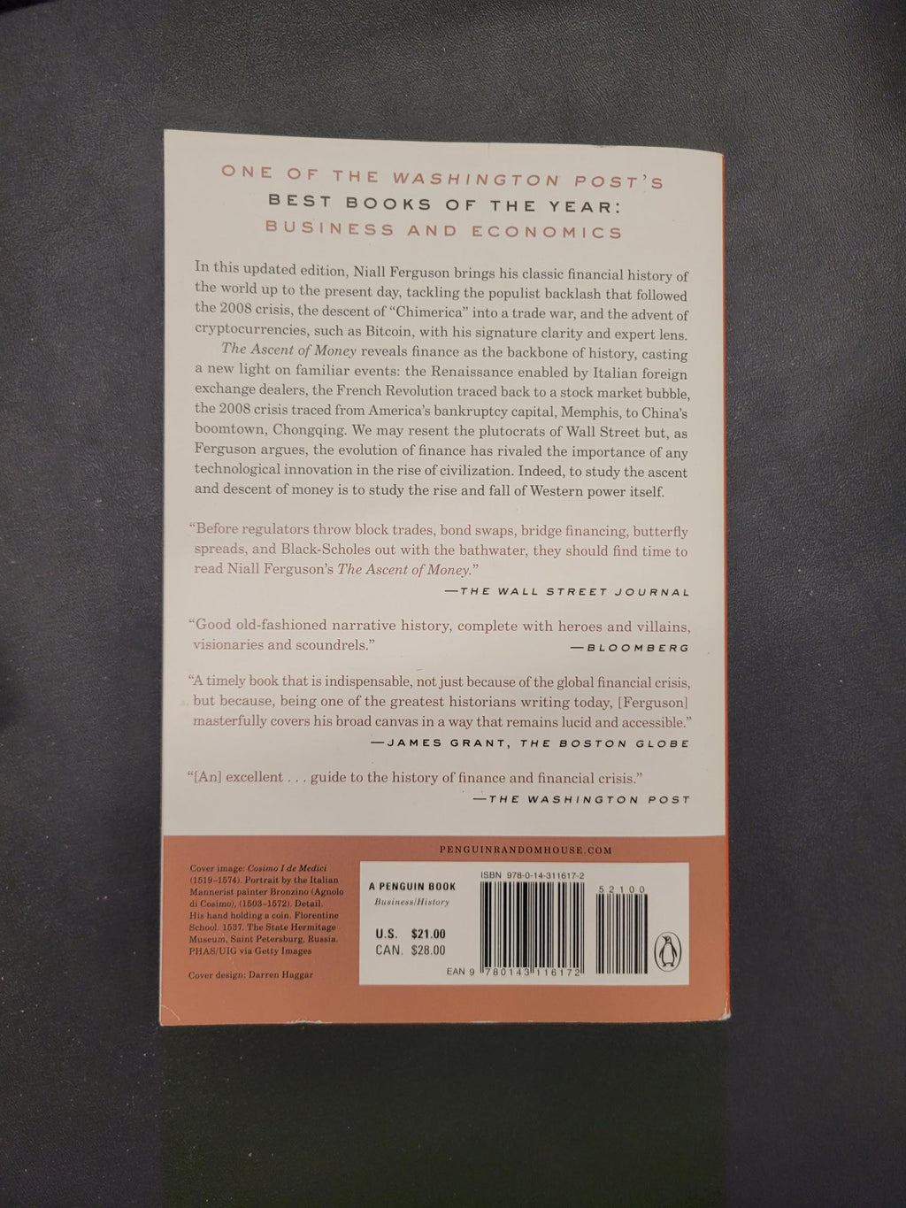 The Ascent of Money, 10th Anniversary Edition * Niall Ferguson