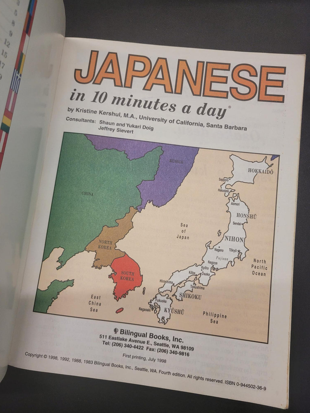 Japanese in 10 Minutes a Day * Kristine K. Kershul