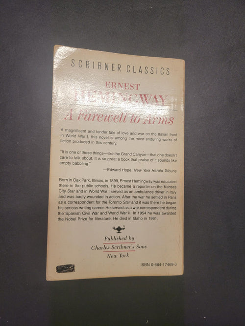 A Farewell to Arms * Ernest Hemingway