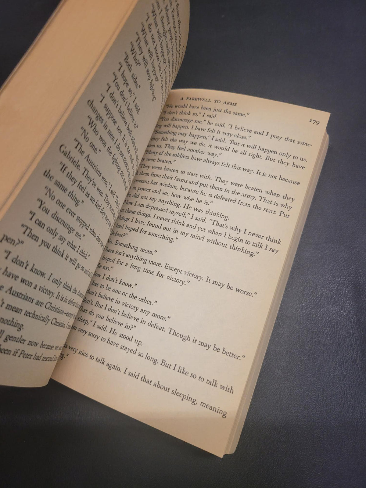 A Farewell to Arms * Ernest Hemingway
