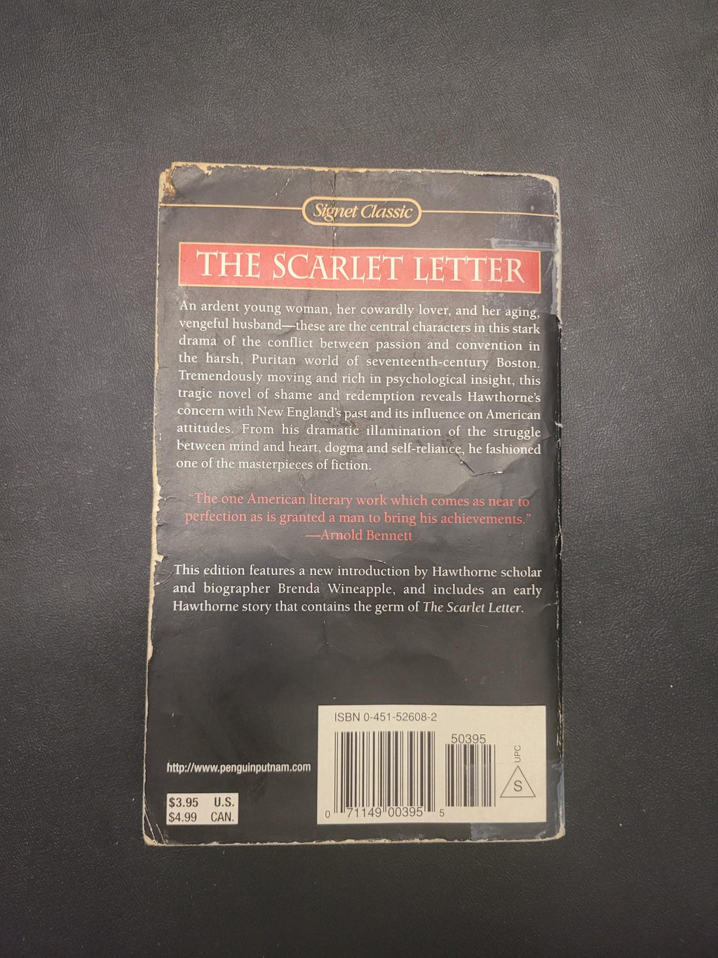 The Scarlet Letter * Nathaniel Hawthorne, Brenda Wineapple (Introduction)