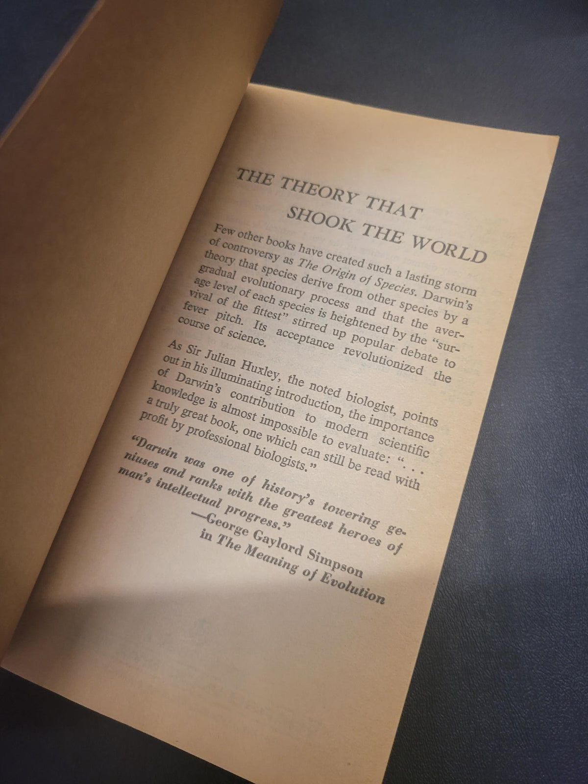 The Origin of Species * Charles Darwin, Julian Huxley (Introduction)