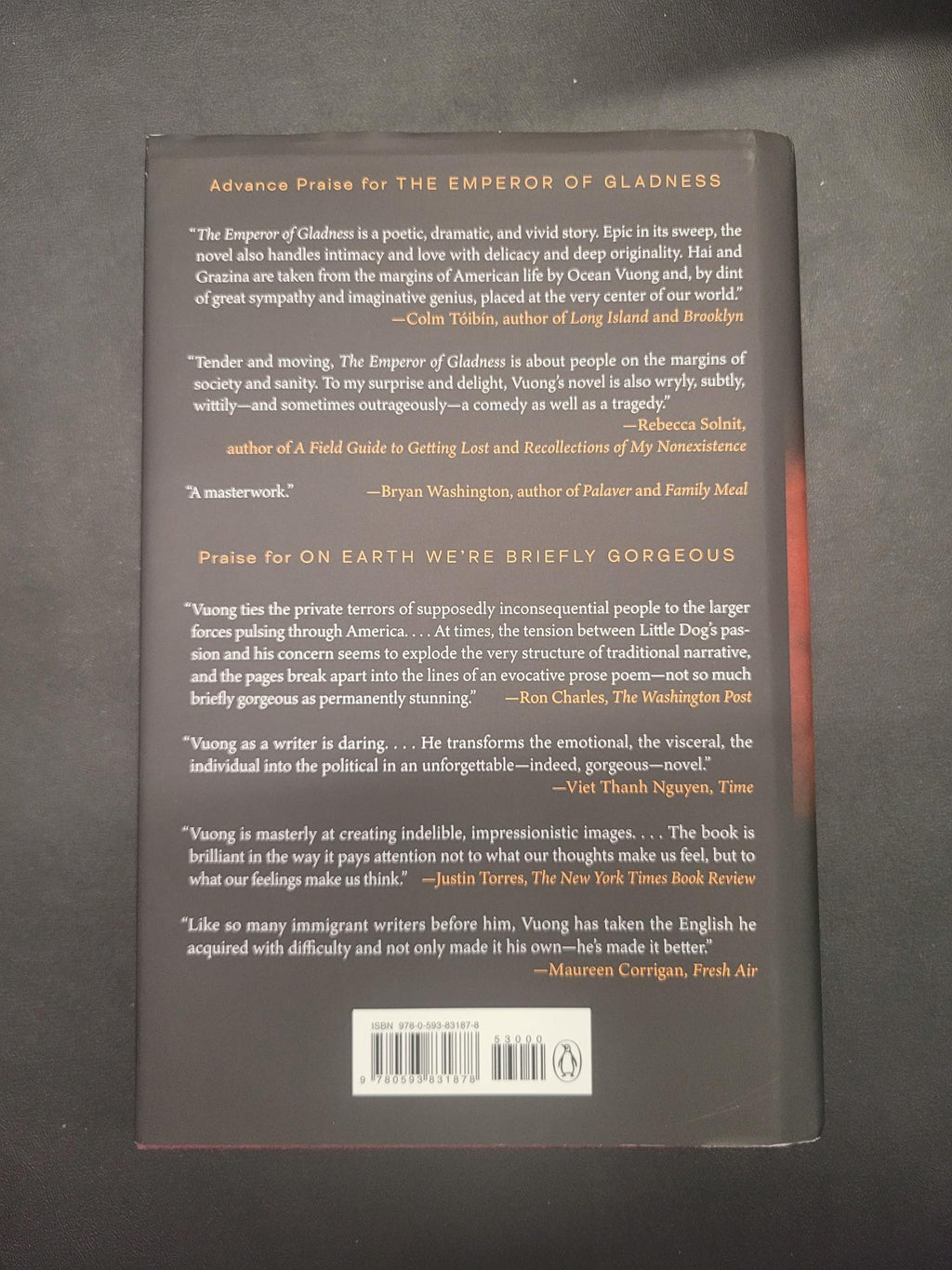 The Emperor of Gladness * Ocean Vuong * SIGNED