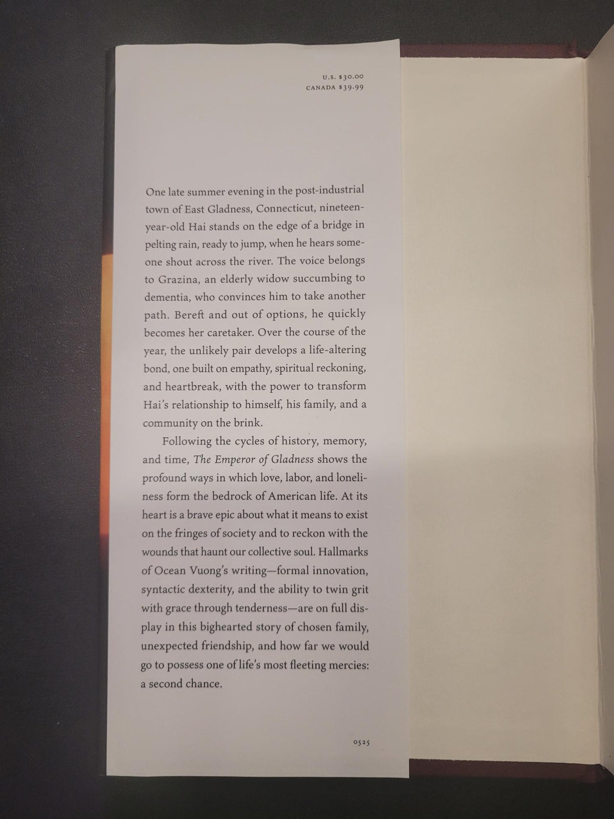 The Emperor of Gladness * Ocean Vuong * SIGNED