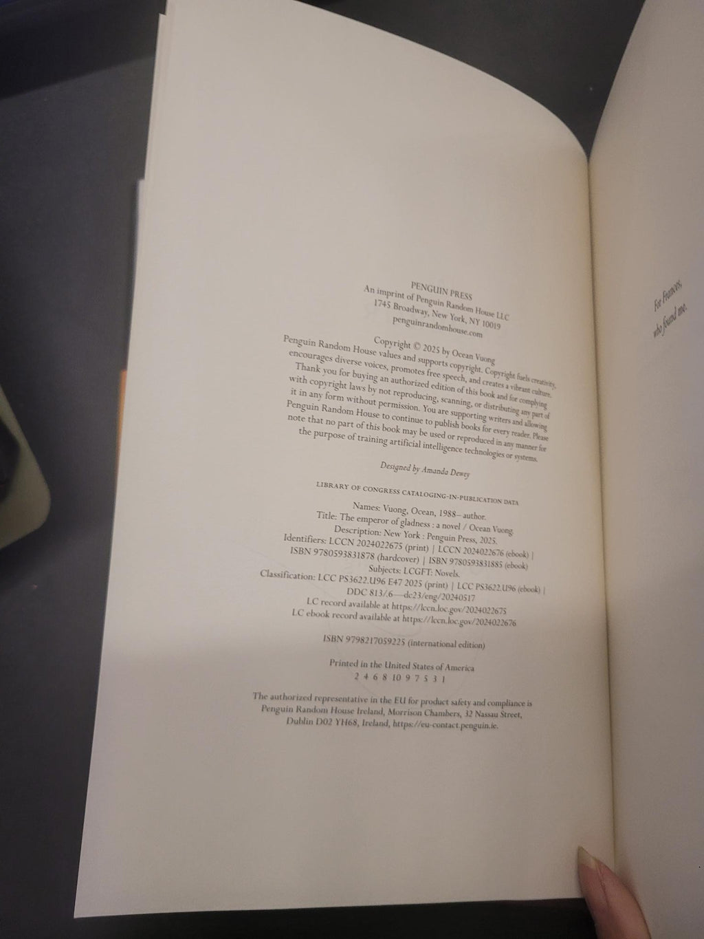The Emperor of Gladness * Ocean Vuong * SIGNED