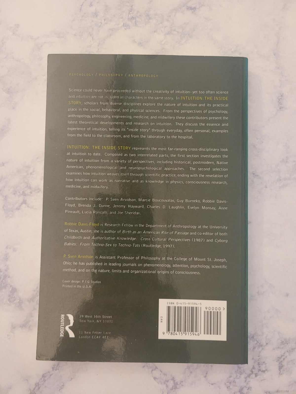 Intuition * Robbie Davis-Floyd (Editor), P. Sven Arvidson (Editor)