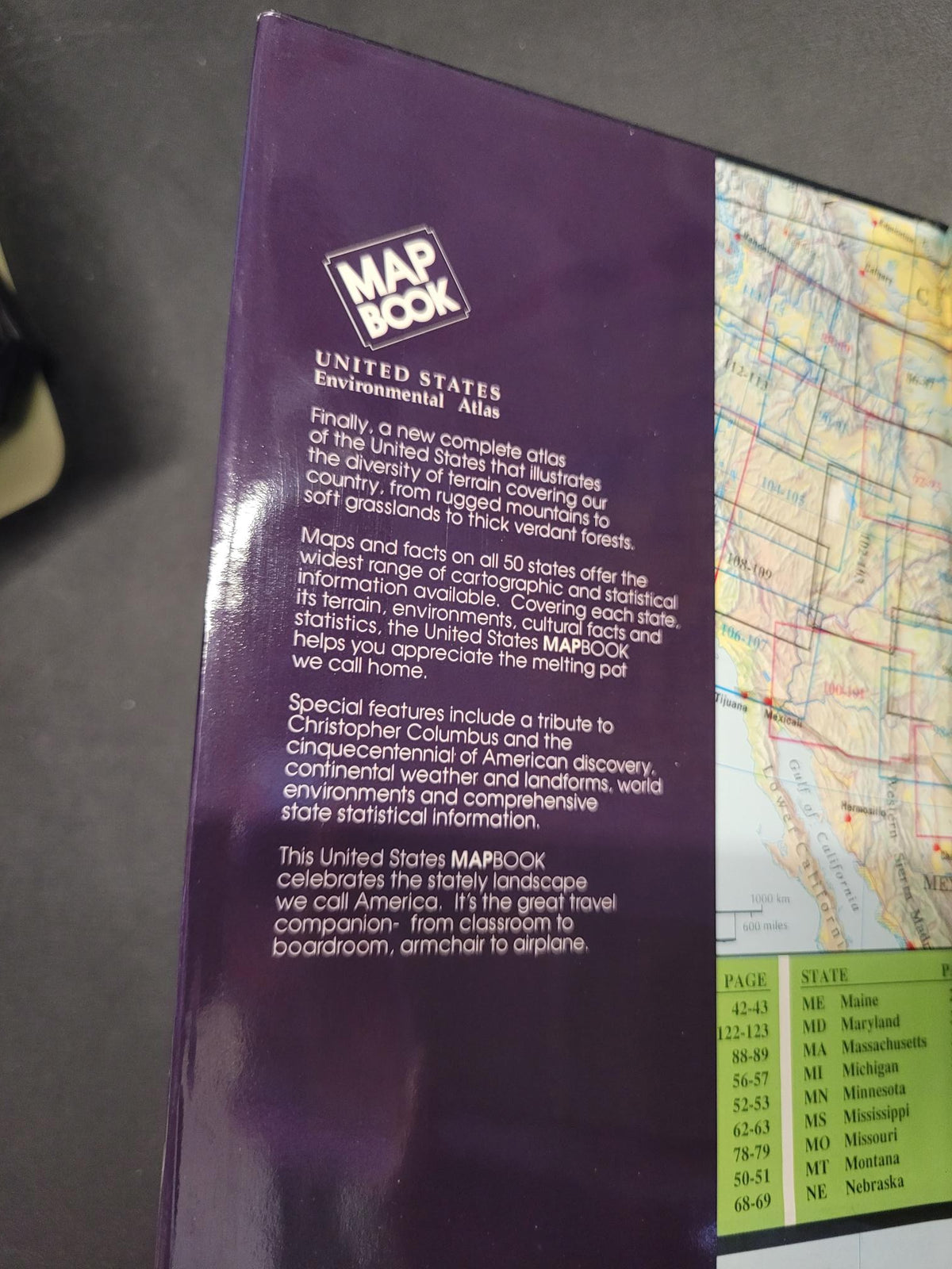 Untied States MapBook Environmental Atlas * Interarts