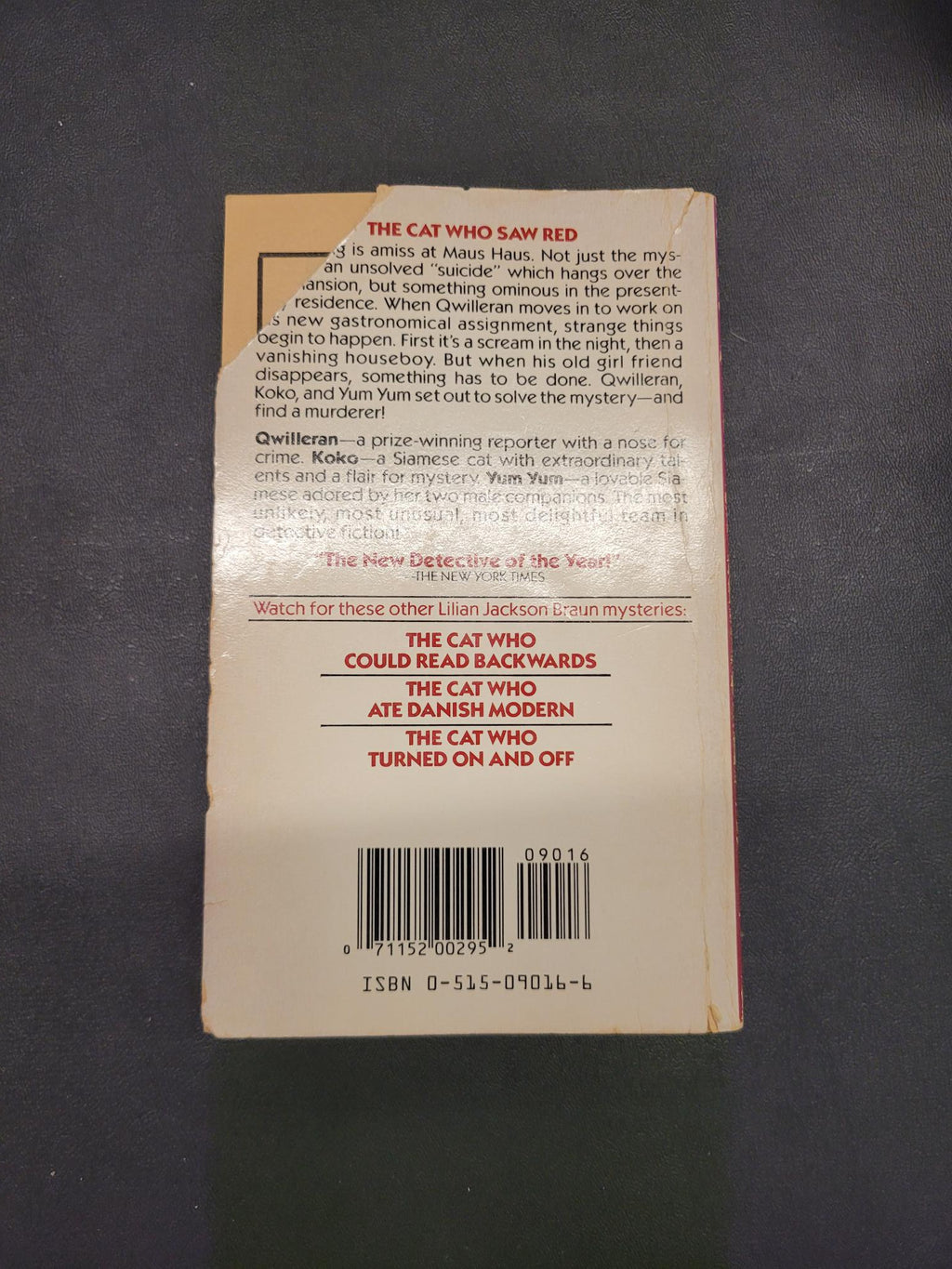 The Cat Who Saw Red * Lilian Jackson Braun * The Cat Who... #4