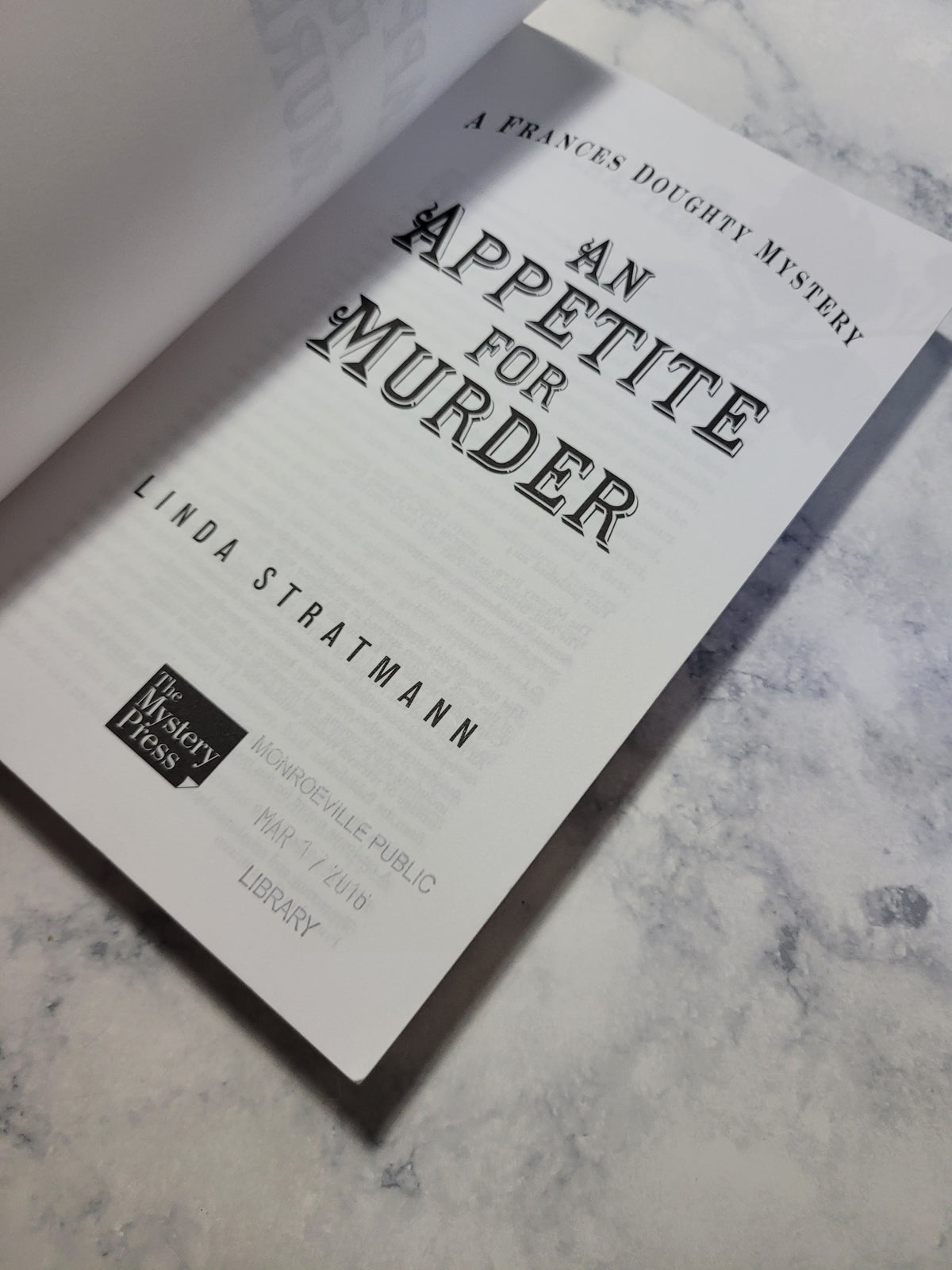 An Appetite for Murder * Linda Stratmann * Frances Doughty #4