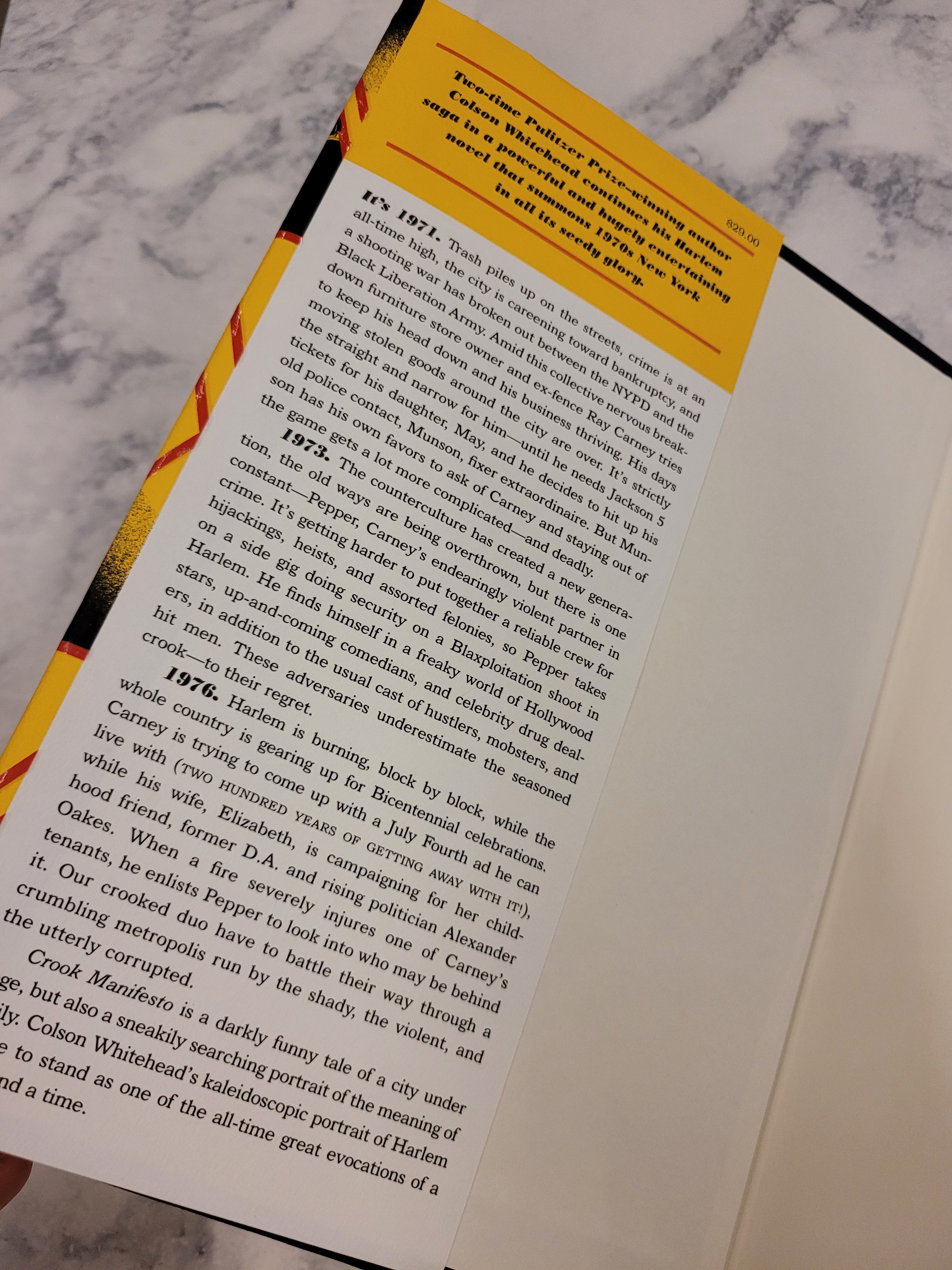 Crook Manifesto * Colson Whitehead * Ray Carney #2