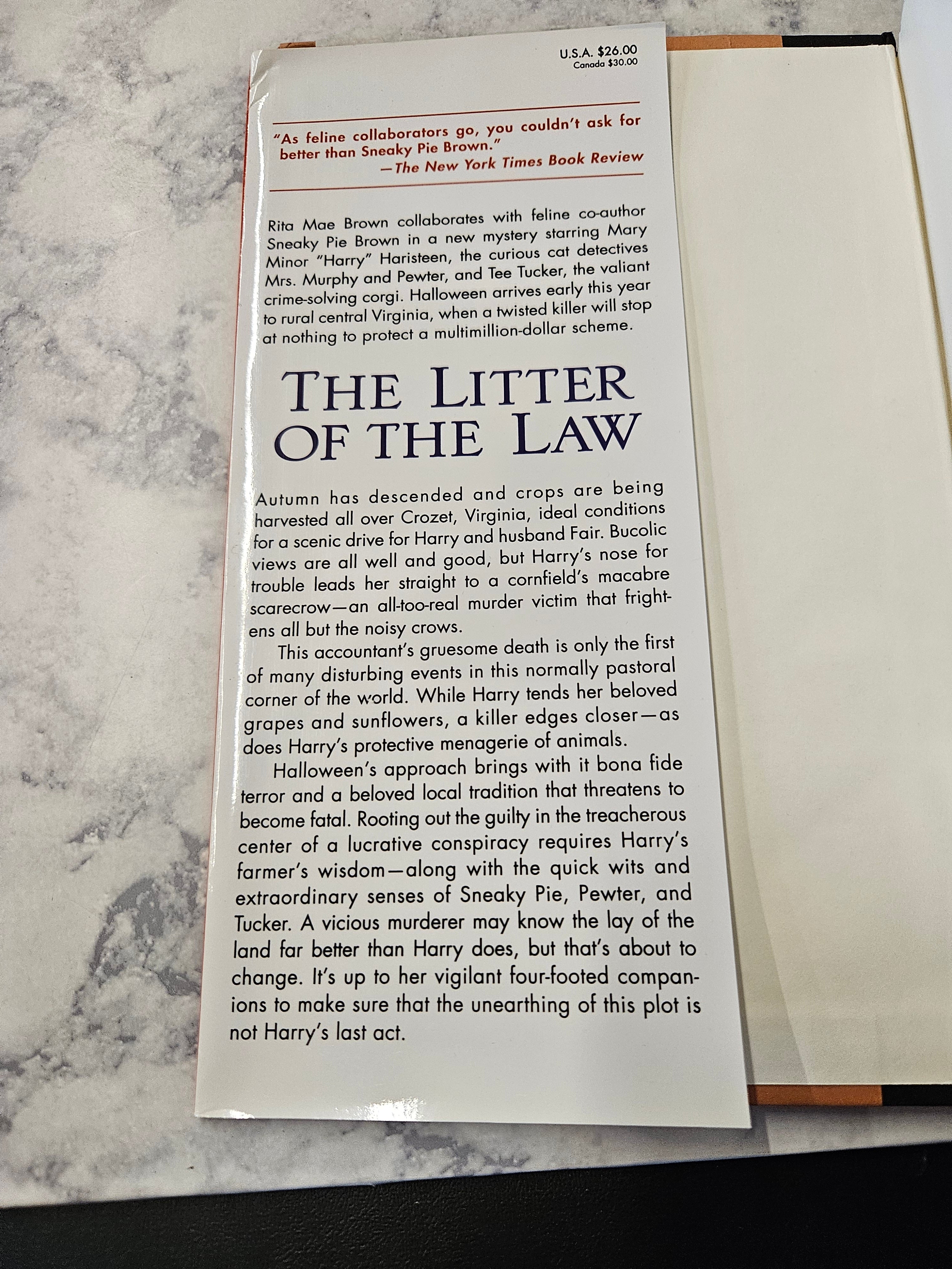 The Litter of the Law * Rita Mae Brown * Mrs. Murphy #22