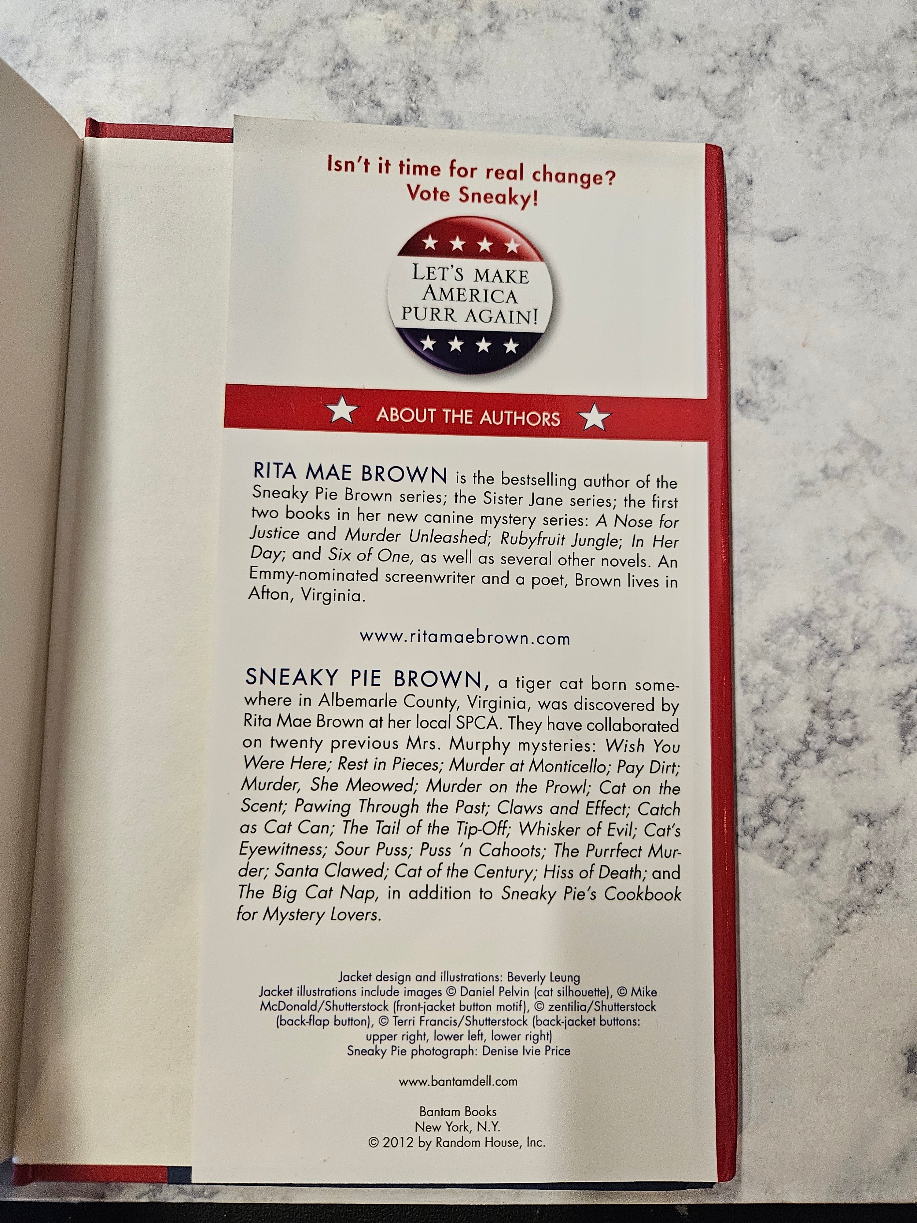 Sneaky Pie for President * Rita Mae Brown * Mrs. Murphy #21
