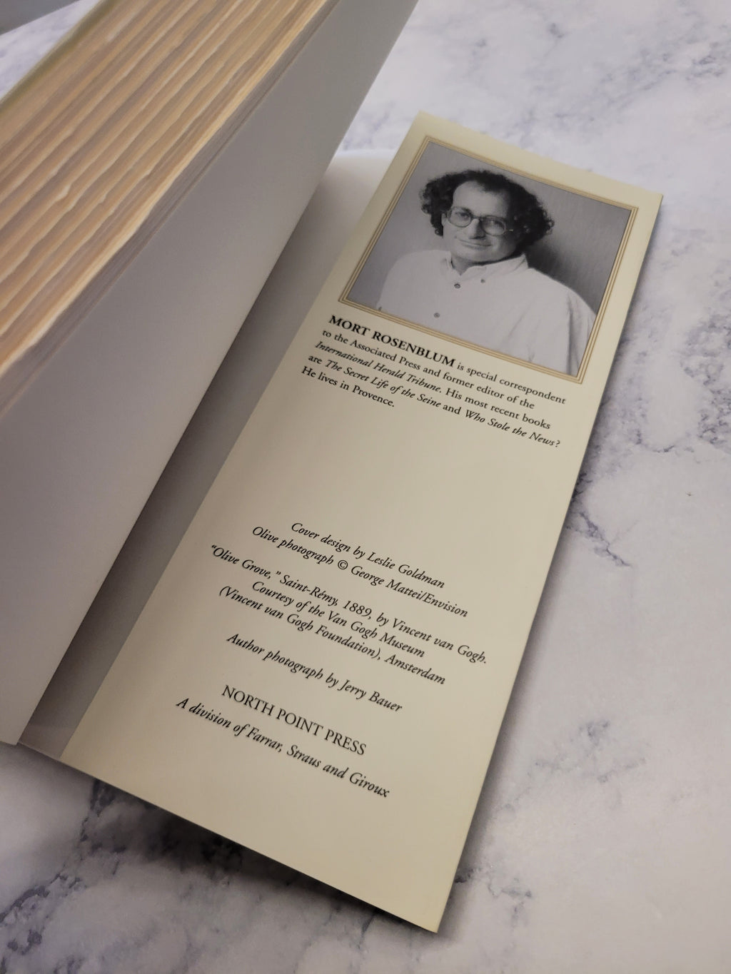 Olives: The Life and Lore of a Nobel Fruit * Mort Rosenblum