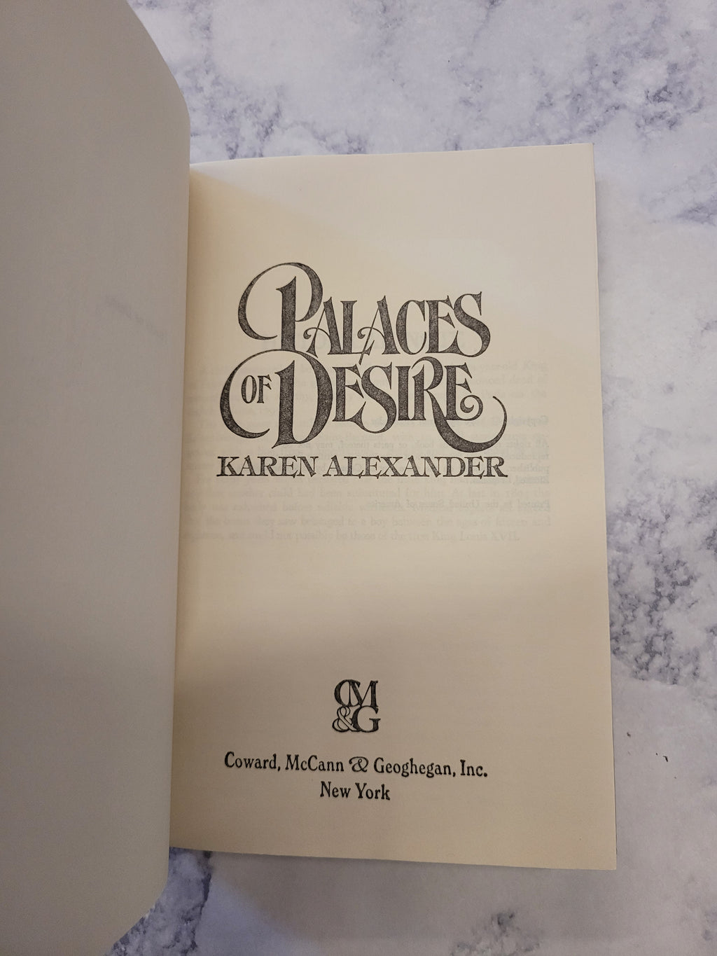 Palaces of Desire * Karen Alexander