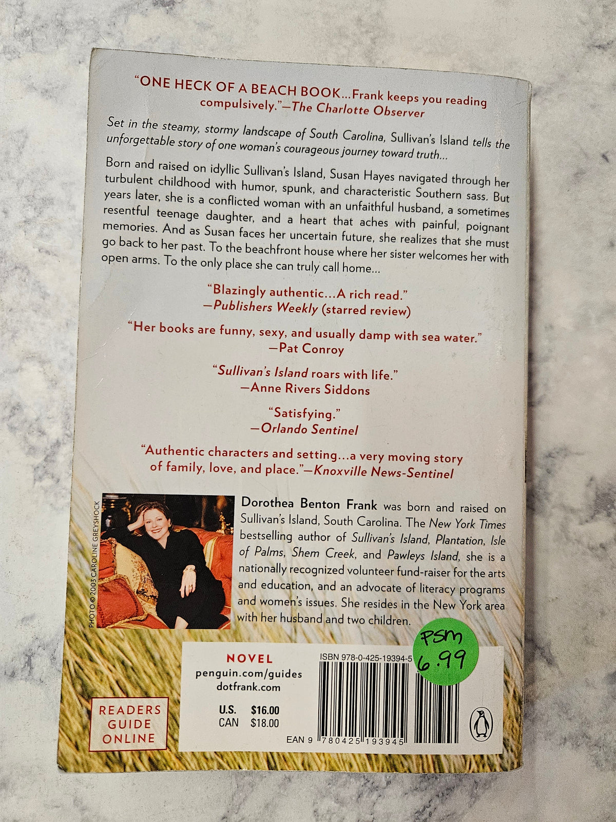 Sullivan's Island * Dorothea Benton Frank * Lowcountry Tales #1
