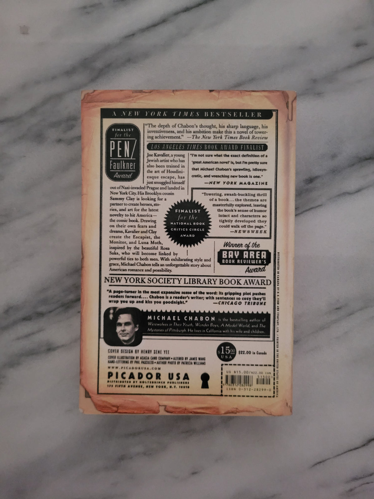 The Amazing Adventures of Kavalier & Clay * Michael Chabon