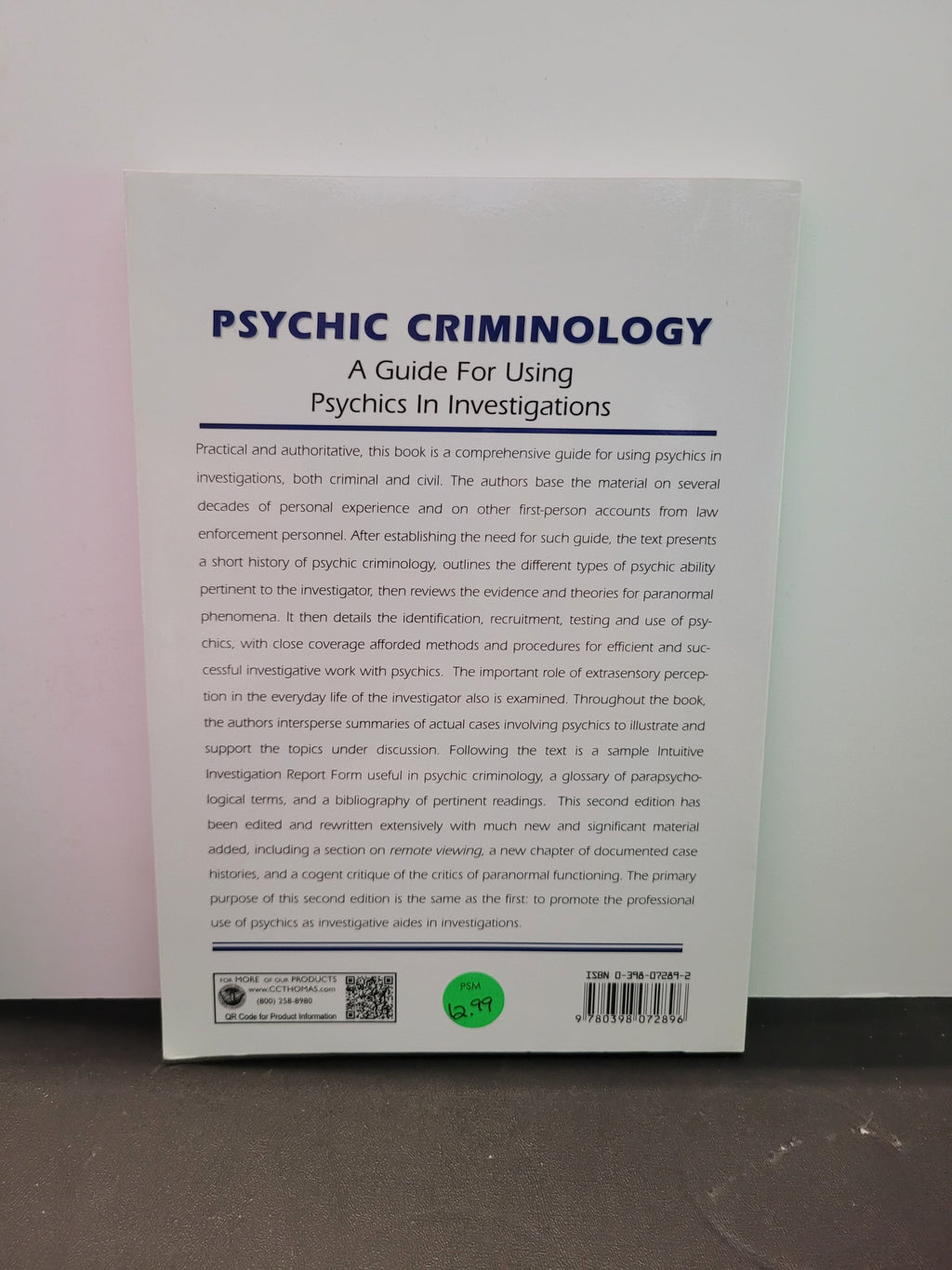 Psychic Criminology, 2nd ed * Whitney S. Hibbard, Raymond W. Worring, Richard Brennan
