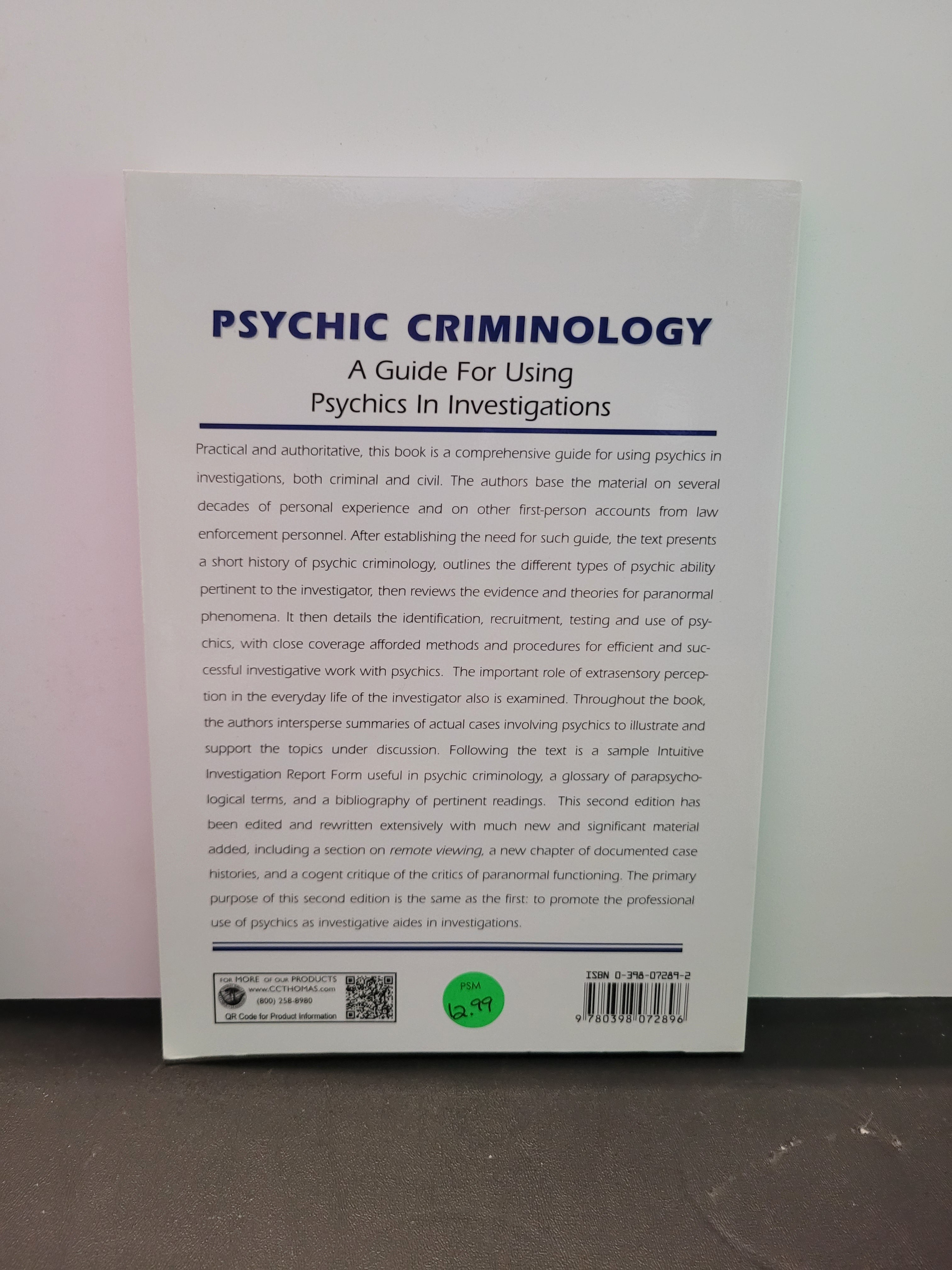 Psychic Criminology, 2nd ed * Whitney S. Hibbard, Raymond W. Worring, Richard Brennan