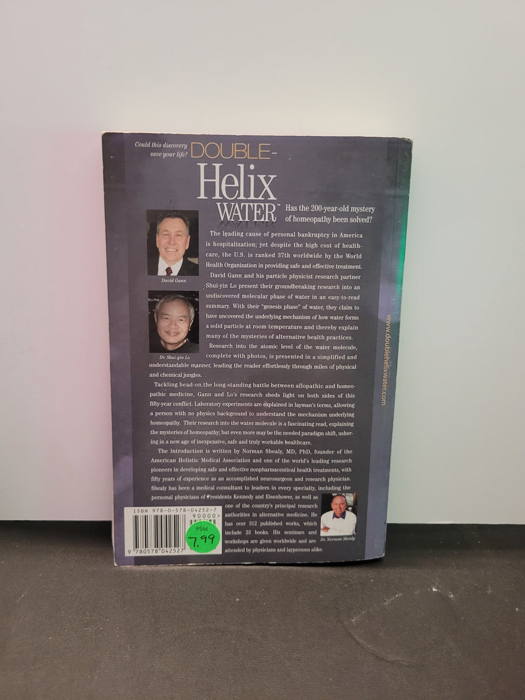 Double-Helix Water * David L. Gann, Shui-Yin Lo