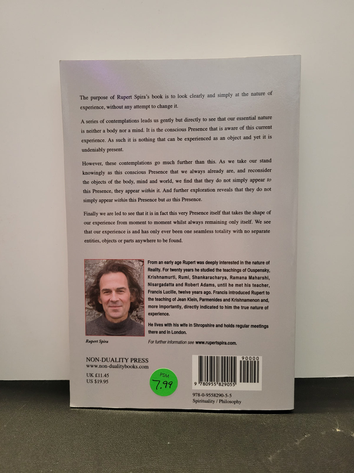 The Transparency of Things * Rupert Spira