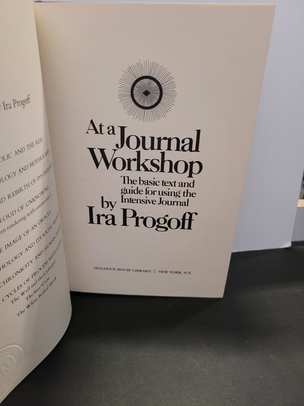 At a Journal Workshop * Ira Progoff