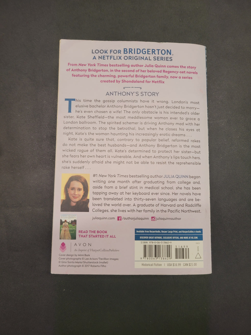 The Viscount Who Loved Me: Anthony's Story * Julia Quinn * Bridgerton #2