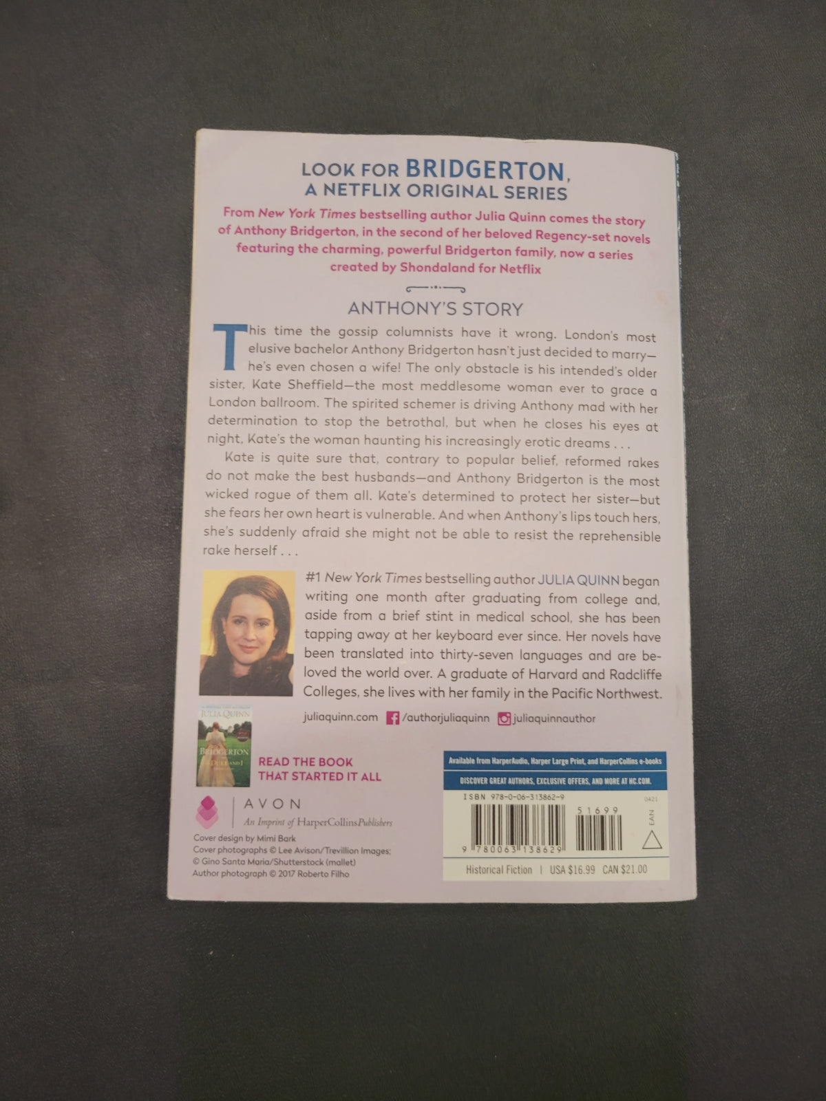 The Viscount Who Loved Me: Anthony's Story * Julia Quinn * Bridgerton #2