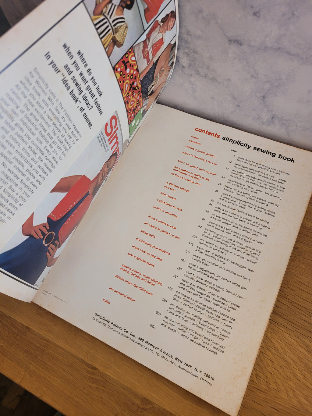 Simplicity Sewing Book