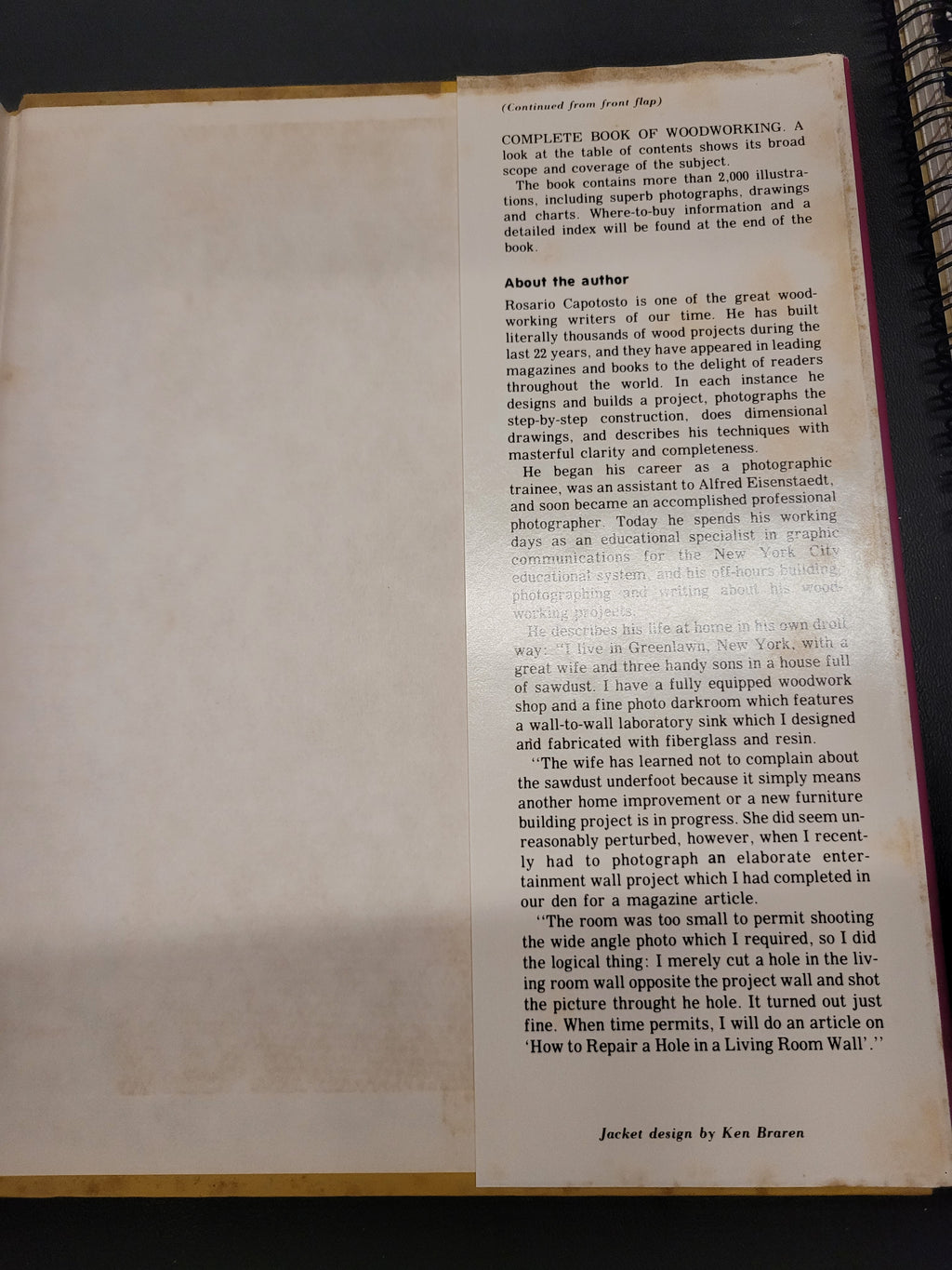 Complete Book of Woodworking * Rosario Capotosto