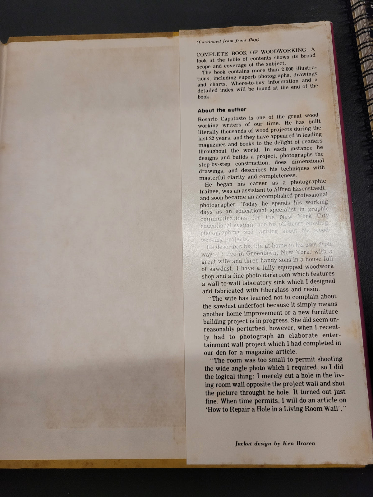 Complete Book of Woodworking * Rosario Capotosto